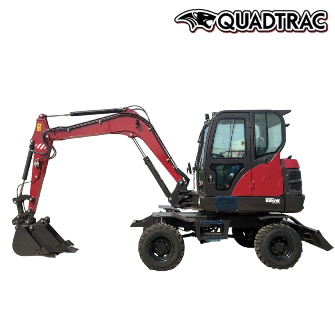 Колёсный экскаватор QUADTRAC E60W, мощность, л.с. 58, глубина копания, мм 3789