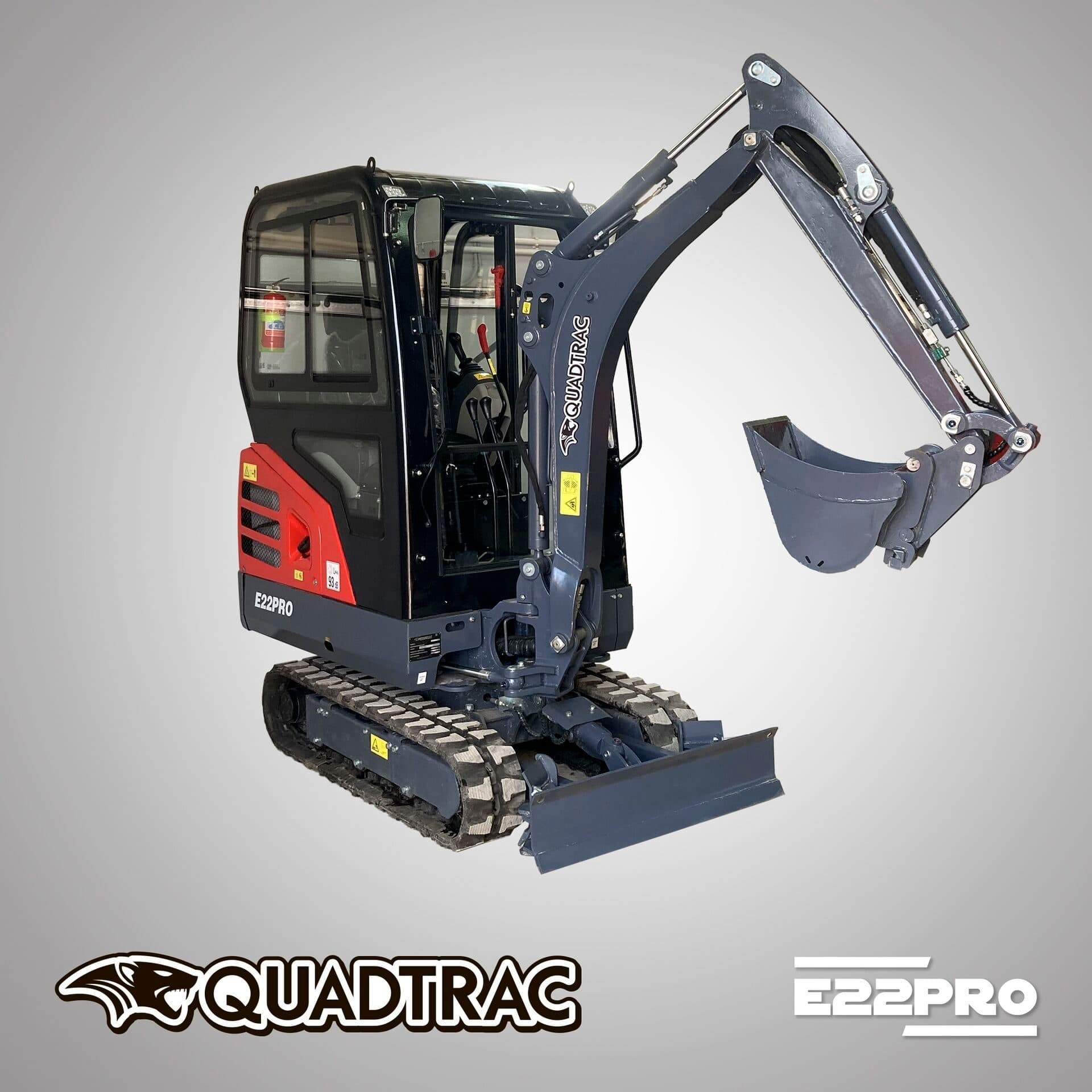 Мини-экскаватор QUADTRAC E22PRO CAB