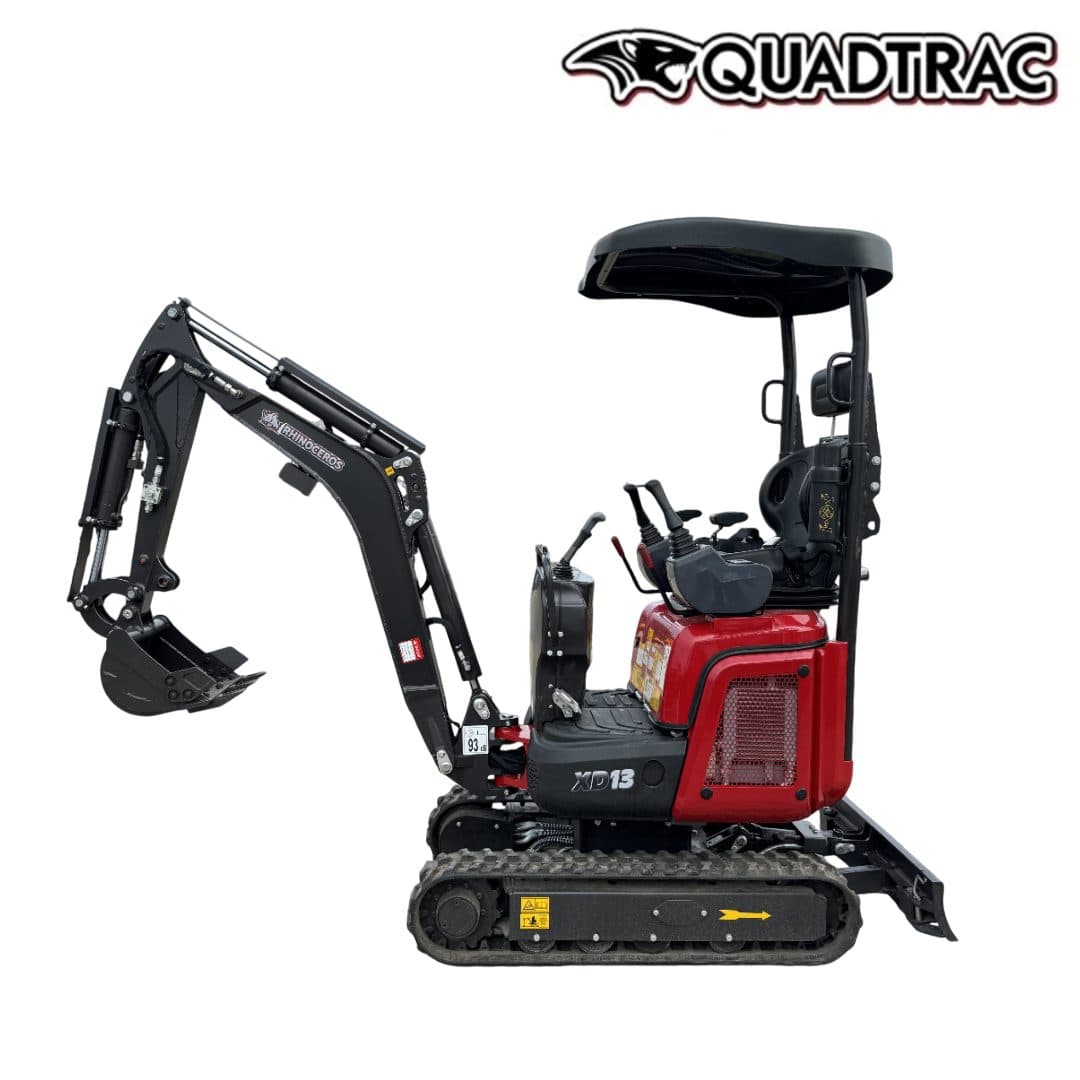 Мини-экскаватор QUADTRAC EX13JPRO, мощность, л.с. 14, глубина копания, мм 1600