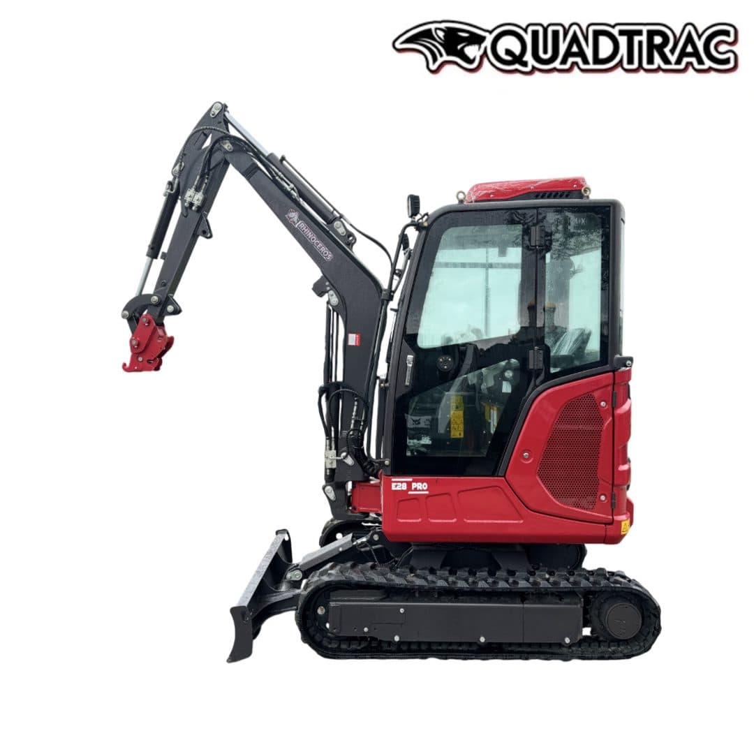 Мини-экскаватор QUADTRAC EX28 PRO, мощность, л.с. 19, глубина копания, мм 2763