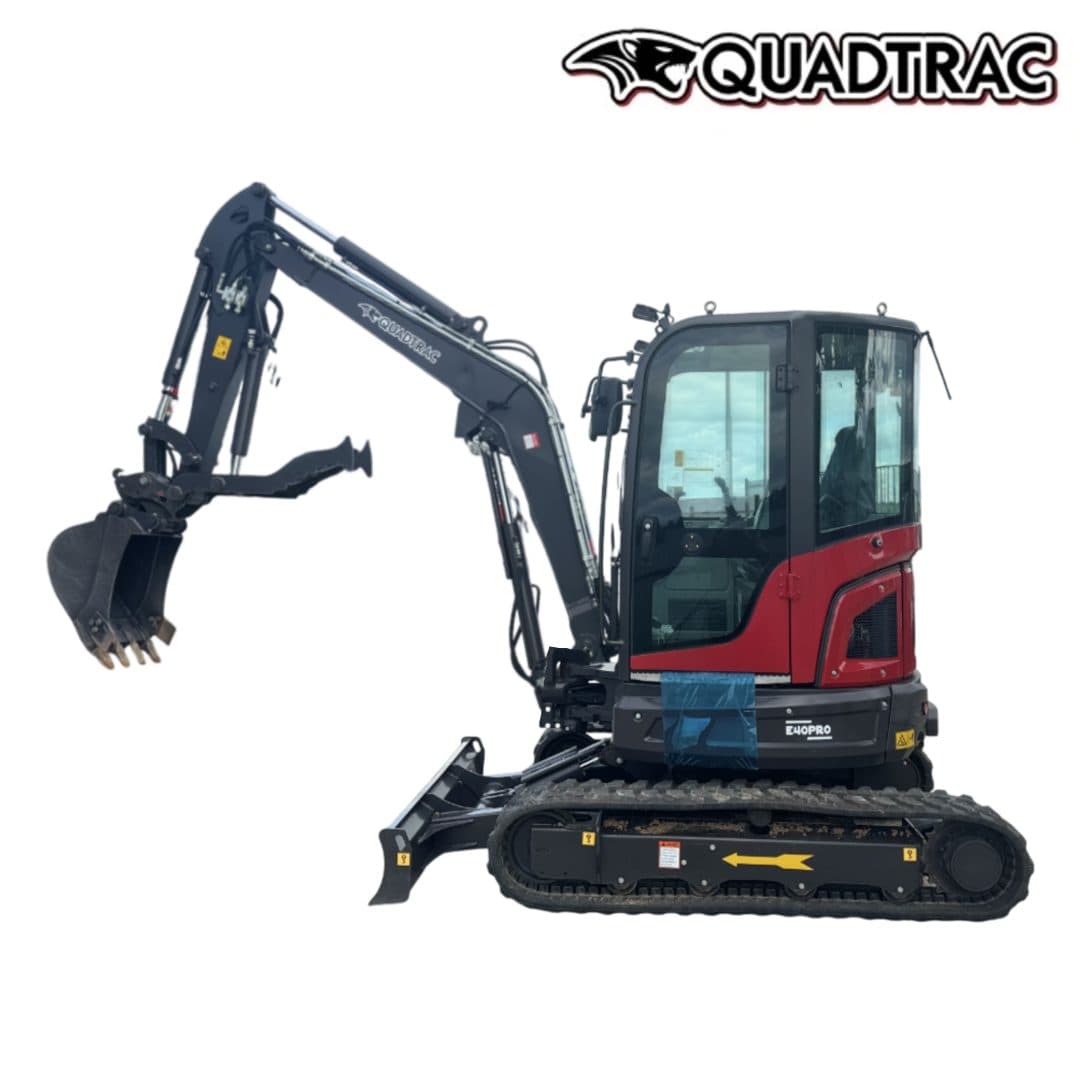 Мини-экскаватор QUADTRAC EX40 PRO, мощность, л.с. 25, глубина копания, мм 3265