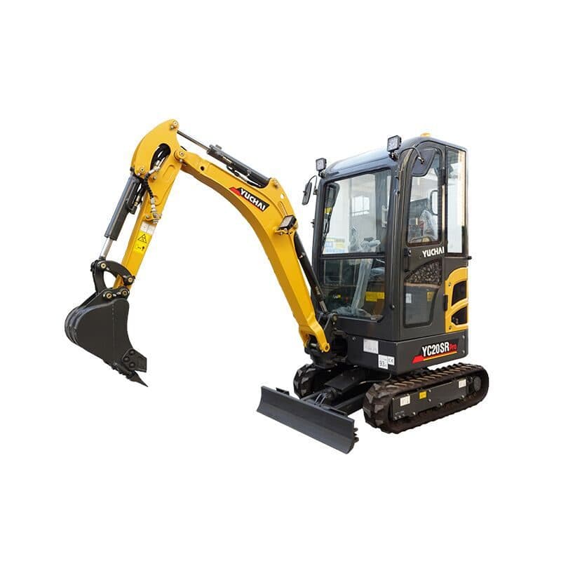 Мини-экскаватор QUADTRAC Yuchai YC20SR, мощность, л.с. 18, глубина копания, мм 2300