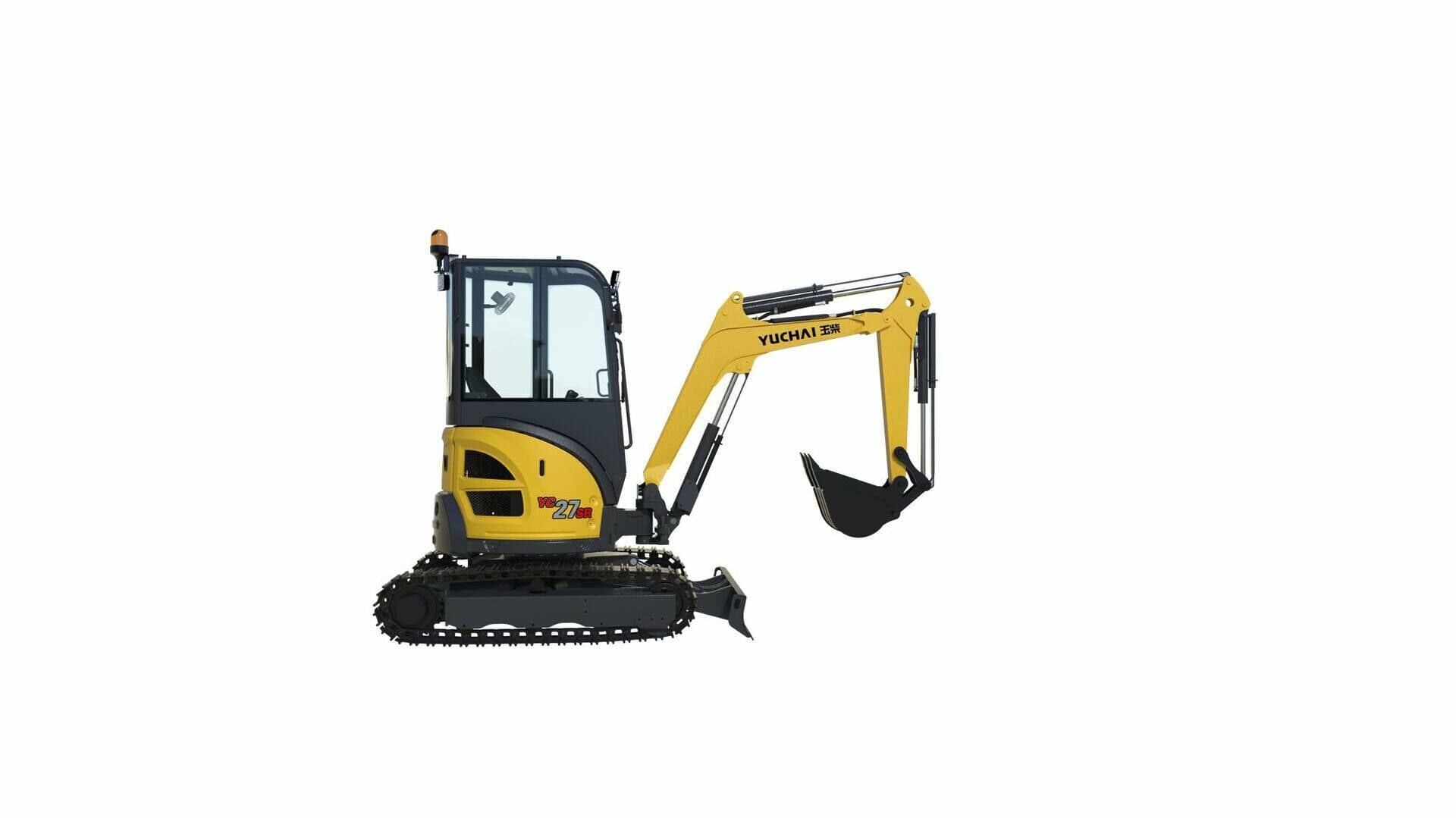 Мини-экскаватор QUADTRAC Yuchai YC27SR, мощность, л.с. 20, глубина копания, мм 2540