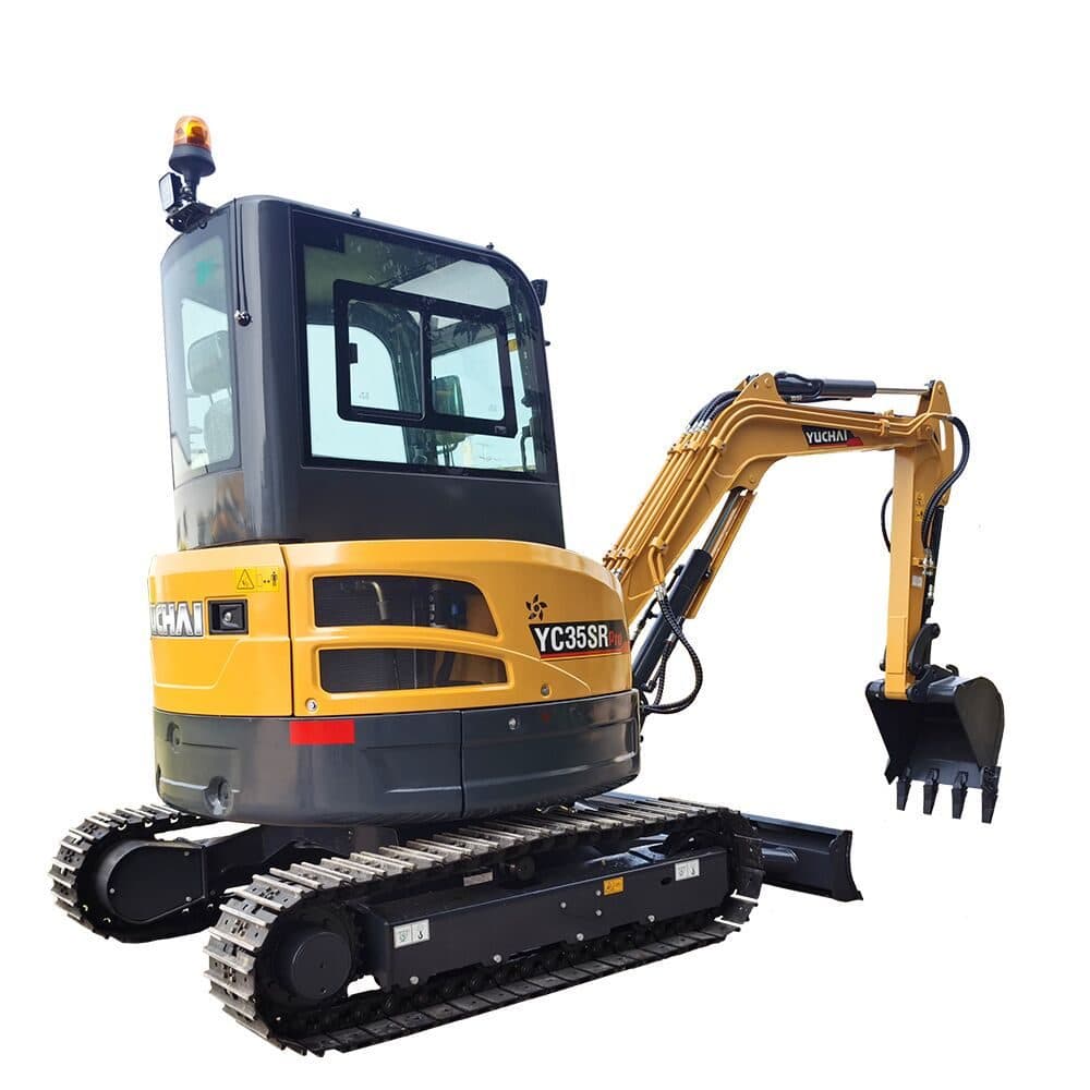 Мини-экскаватор QUADTRAC Yuchai YC35SR, мощность, л.с. 28, глубина копания, мм 3170