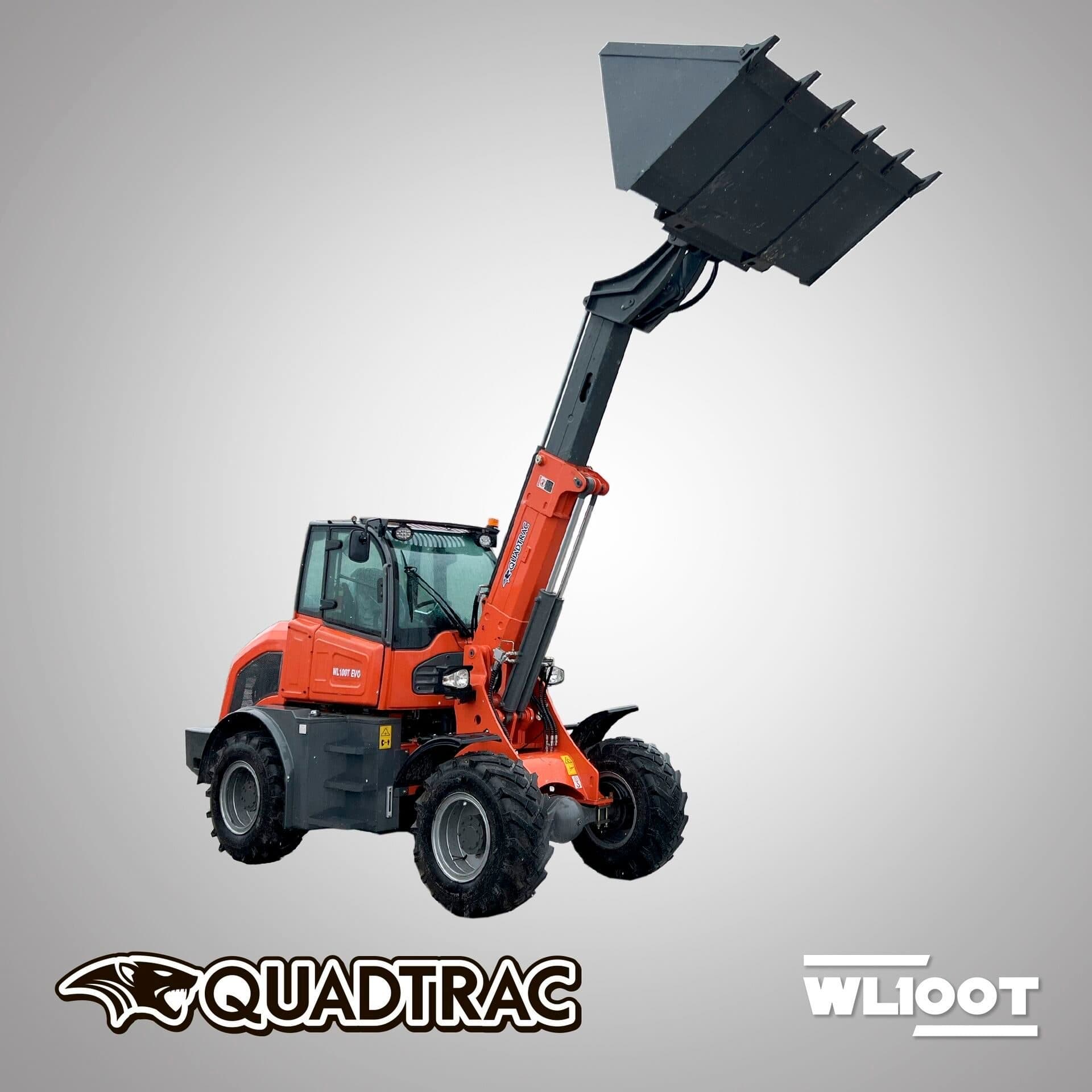 Телескопический погрузчик QUADTRAC WL100T EVO, мощность, л.с. 75, вес, кг 5300
